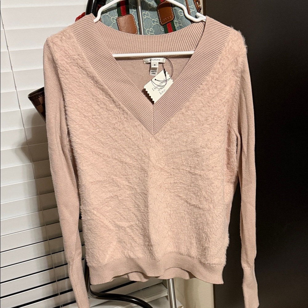 Stella & Dot Blush V-Neck Sweater